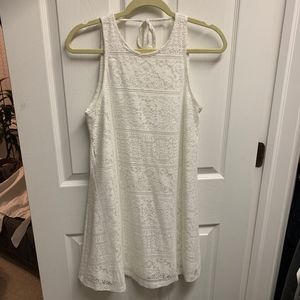 White mini dress
